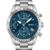Hugo Boss Pilot Edition Chrono 44mm Blue Stainless Steel Watch 1513850