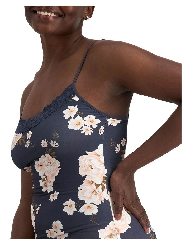 Jockey Parisienne Classic Cami In Full Bloom Navy 2 Jockey Parisienne Classic Cami In Full Bloom Navy - Image 2