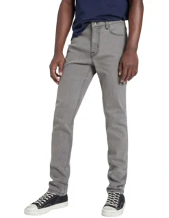 Johnny Coated Slim Jean Light Grey