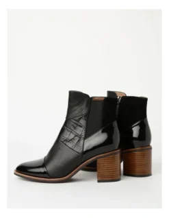 Sidney Black Leather Boot -Myer Clothing Shop 885053530 3 720x928