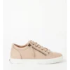 Zia Pink Leather Zip Up Sneaker