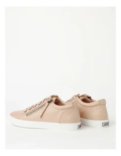 Zia Pink Leather Zip Up Sneaker -Myer Clothing Shop 885053710 5 720x928