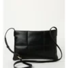 Basque Ava Zip Top Crossbody Bag In Black