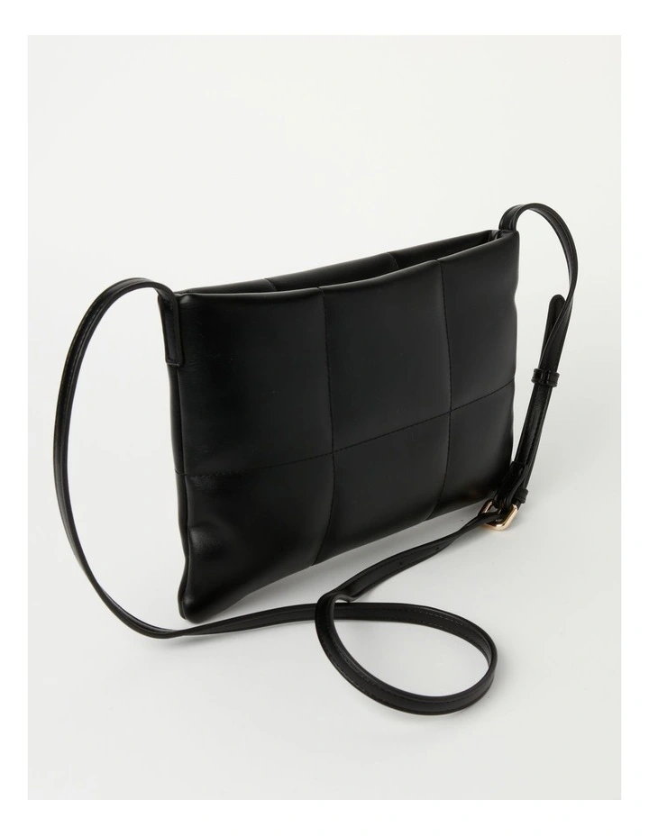 Basque Ava Zip Top Crossbody Bag In Black 2 Basque Ava Zip Top Crossbody Bag In Black - Image 2