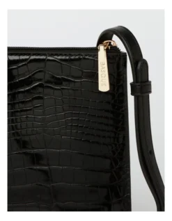 Basque Felicity Zip Top Crossbody Bag In Black -Myer Clothing Shop 885332800 3 720x928