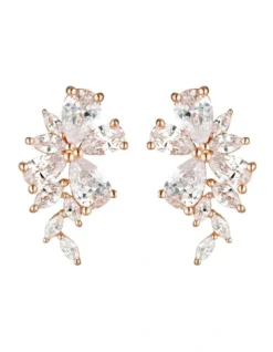 Iconic Bridal Hyacinth Earrings Rose Gold