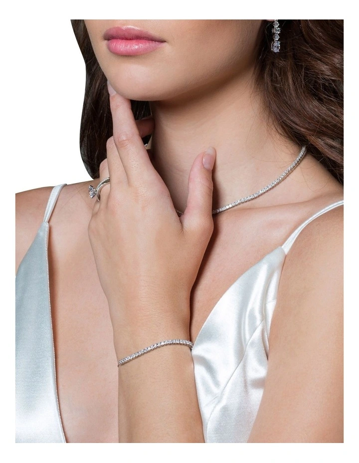 Iconic Bridal Vera Necklace Silver 2 Iconic Bridal Vera Necklace Silver - Image 2