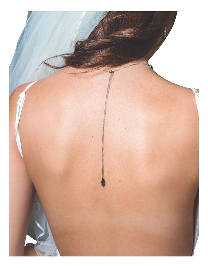 Iconic Bridal Vera Necklace Silver 3 Iconic Bridal Vera Necklace Silver - Image 3