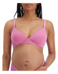 Bonds Originals Maternity Wirefree Contour Bra In Purple