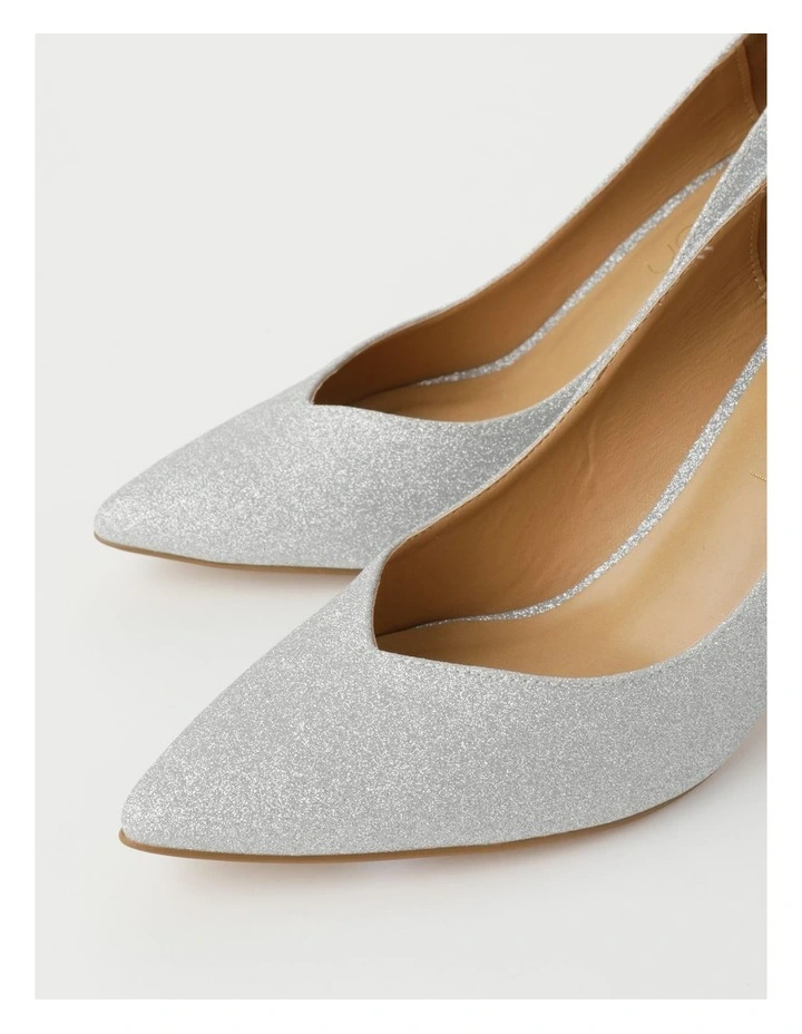 Alexa Silver Heeled Shoes 5 Alexa Silver Heeled Shoes - Image 5