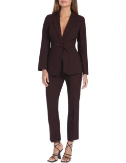 Stevie Longerline Blazer Port