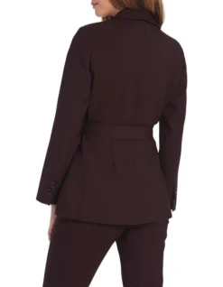 Stevie Longerline Blazer Port 6 Stevie Longerline Blazer Port -Myer Clothing Shop 886674250 3 720x928