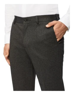 Calvin Klein Super Slim Gingham Check Pant Charcoal -Myer Clothing Shop 886749850 3 720x928