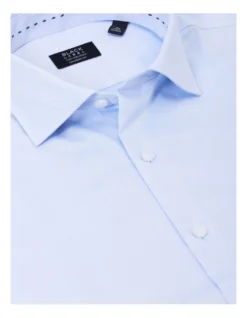 Tailored Long Sleeve Plain Dobby Business Shirt Sky 7 Tailored Long Sleeve Plain Dobby Business Shirt Sky -Myer Clothing Shop 887082580 4 720x928