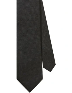 Silk Texture Tie Black