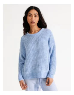 Chloe & Lola Chenille Knit Pullover Jumper Blue -Myer Clothing Shop 887631220 887630410 4 720x928
