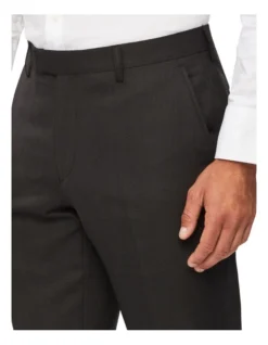 Tailored Pure Wool Dobby Suit Pant Charcoal -Myer Clothing Shop 887756770 4 720x928