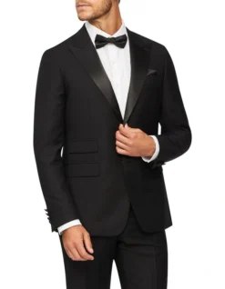 Slim Dinner Suit Jacket Black
