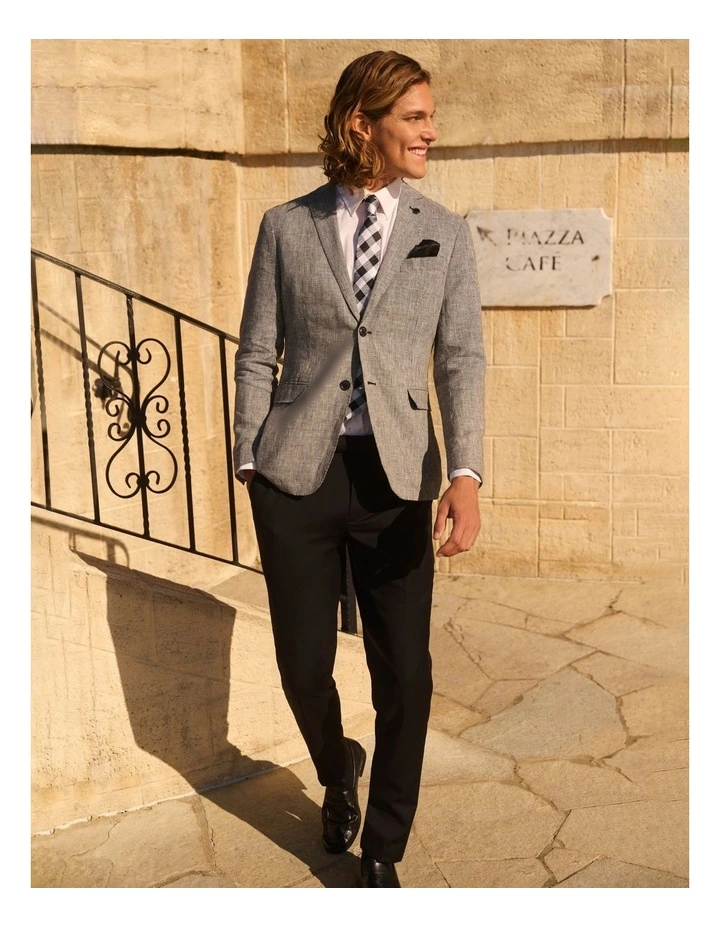 Slim Dinner Suit Pant Black 2 Slim Dinner Suit Pant Black - Image 2