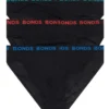 Bonds Extended Sizes Briefs 3 Pack In Black