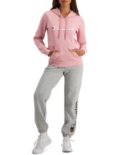 Champion Script Hoodie In Pink -Myer Clothing Shop 888070780 957384010 4 720x928