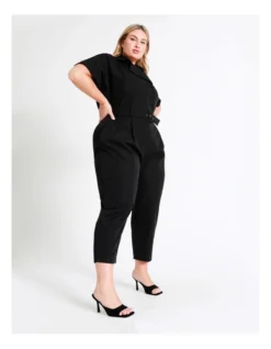Basque Tailored Jumpsuit In Black -Myer Clothing Shop 888096160 5 720x928