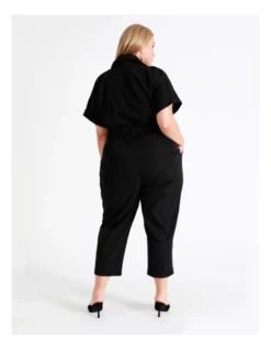 Basque Tailored Jumpsuit In Black -Myer Clothing Shop 888096160 6 720x928