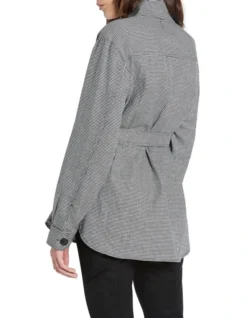 Camrai Linen Mix Shaket Black/Ivory -Myer Clothing Shop 888473260 3 720x928