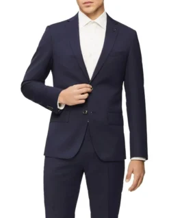Calvin Klein Super Slim Twill Suit Jacket Navy