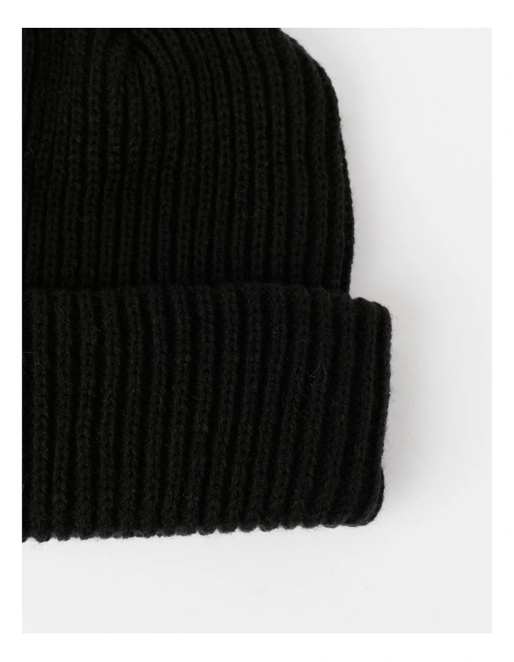 Cozys Beanie In Black 3 Cozys Beanie In Black - Image 3