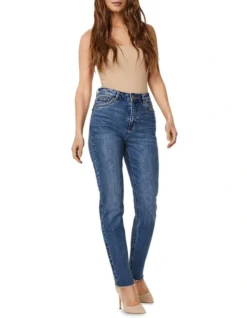 Vero Moda Brenda High Waist Straight Leg Jean Medium Blue -Myer Clothing Shop 889723810 3 720x928