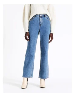 Vero Moda Kitthy Loose Straight Jeans Medium Blue Denim -Myer Clothing Shop 889723900 3 2 720x928