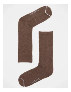 Organic Comfort Socks 3 Pack In Brown Marles -Myer Clothing Shop 890681230 3 1 720x928
