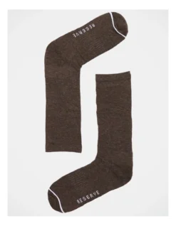 Organic Comfort Socks 3 Pack In Brown Marles -Myer Clothing Shop 890681230 4 1 720x928