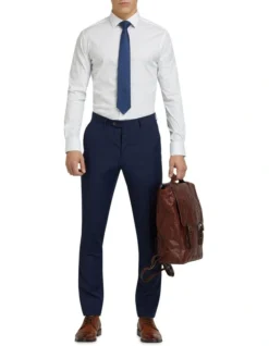 Oxford White Stretch Travel Shirt In White -Myer Clothing Shop 890751250 5 720x928