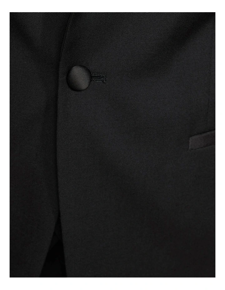 Oxford Dinner Suit Jacket With Shawl Neck In Black 6 Oxford Dinner Suit Jacket With Shawl Neck In Black - Image 6