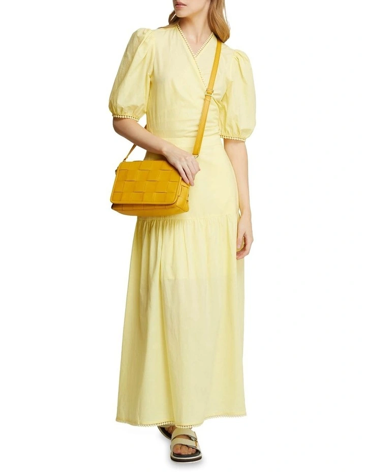 Oxford Fitzgerald Cotton Wrap Top Yellow 5 Oxford Fitzgerald Cotton Wrap Top Yellow - Image 5