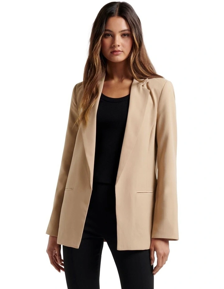 Forever New Ella Boyfriend Blazer In Camel 1 Forever New Ella Boyfriend Blazer In Camel