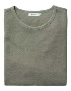 Waffle Knit Sweat Top Olive -Myer Clothing Shop 890979670 5 720x928