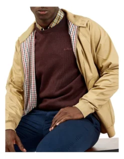 Ben Sherman Signature Harrington Jacket Sand 9 Ben Sherman Signature Harrington Jacket Sand -Myer Clothing Shop 891098020 3 720x928