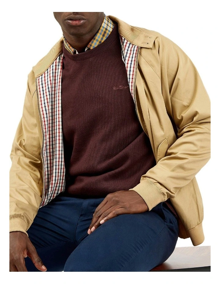 Ben Sherman Signature Harrington Jacket Sand 3 Ben Sherman Signature Harrington Jacket Sand - Image 3