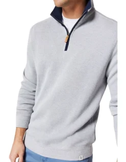 Heather 1/2 Zip Sweat Top Grey Marle 7 Heather 1/2 Zip Sweat Top Grey Marle -Myer Clothing Shop 891228160 3 720x928