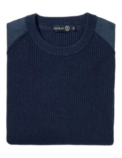 Chunky Fishermans Crew Knit French Navy -Myer Clothing Shop 891298990 4 720x928