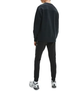 Calvin Klein Jeans Monogram Logo Crew Neck CK Black -Myer Clothing Shop 891472060 4 720x928