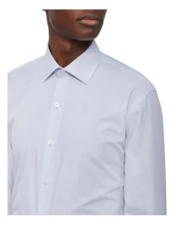 Calvin Klein Slim Long Sleeve Diagonal Dobby Business Shirt Good Grey 7 Calvin Klein Slim Long Sleeve Diagonal Dobby Business Shirt Good Grey -Myer Clothing Shop 891854470 4 720x928