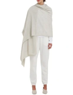 Wear Anywhere Grey Cashmere Wrap