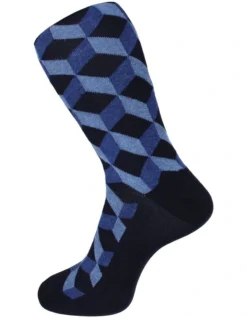 Cubik Socks Navy