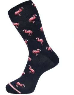 Flamingo Socks Navy