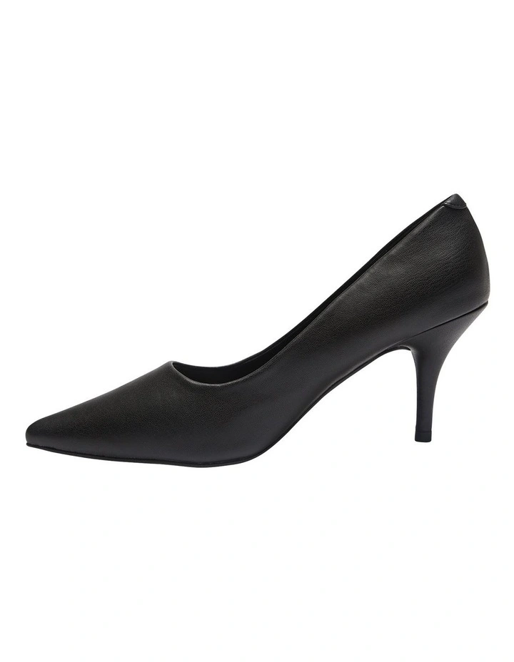 Wendy Black Smooth Heeled Shoes 3 Wendy Black Smooth Heeled Shoes - Image 3