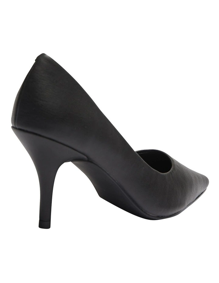 Wendy Black Smooth Heeled Shoes 4 Wendy Black Smooth Heeled Shoes - Image 4